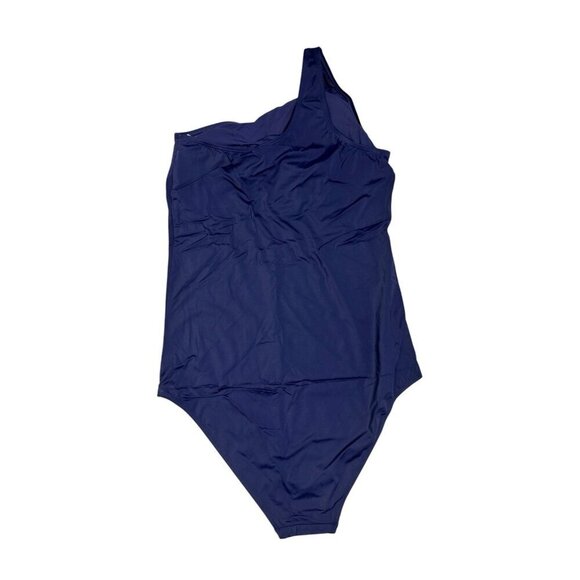 Andie Nantucket XXXL Tall US 20 Navy 1 Piece Swimsuit NWT One Shoulder 9553 - Picture 4 of 15